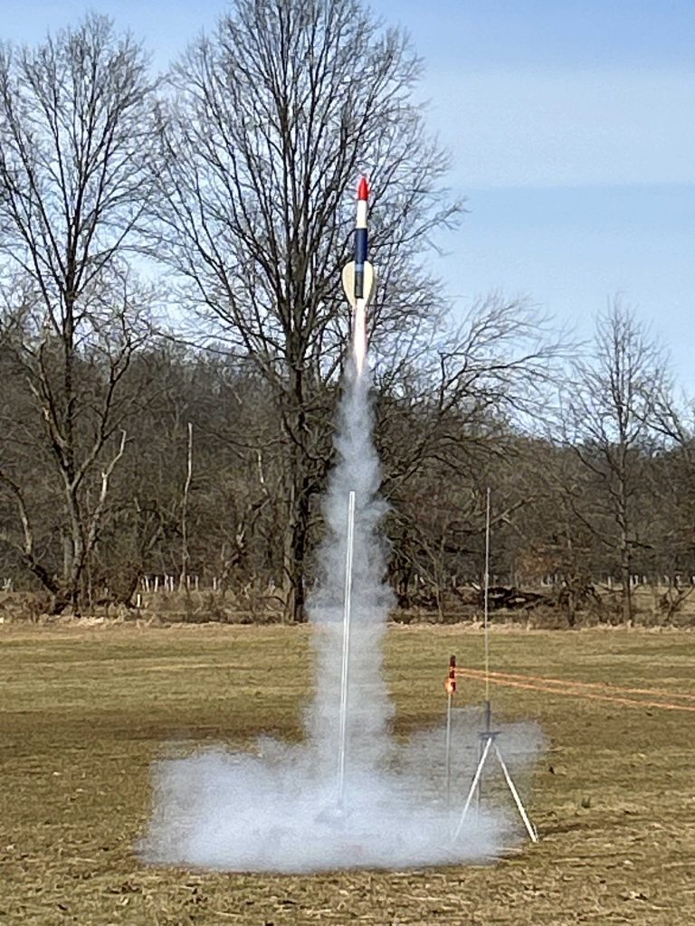 Rocket launching.